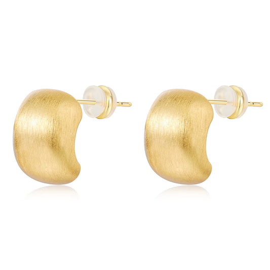 Sculpted Matte Gold Earrings