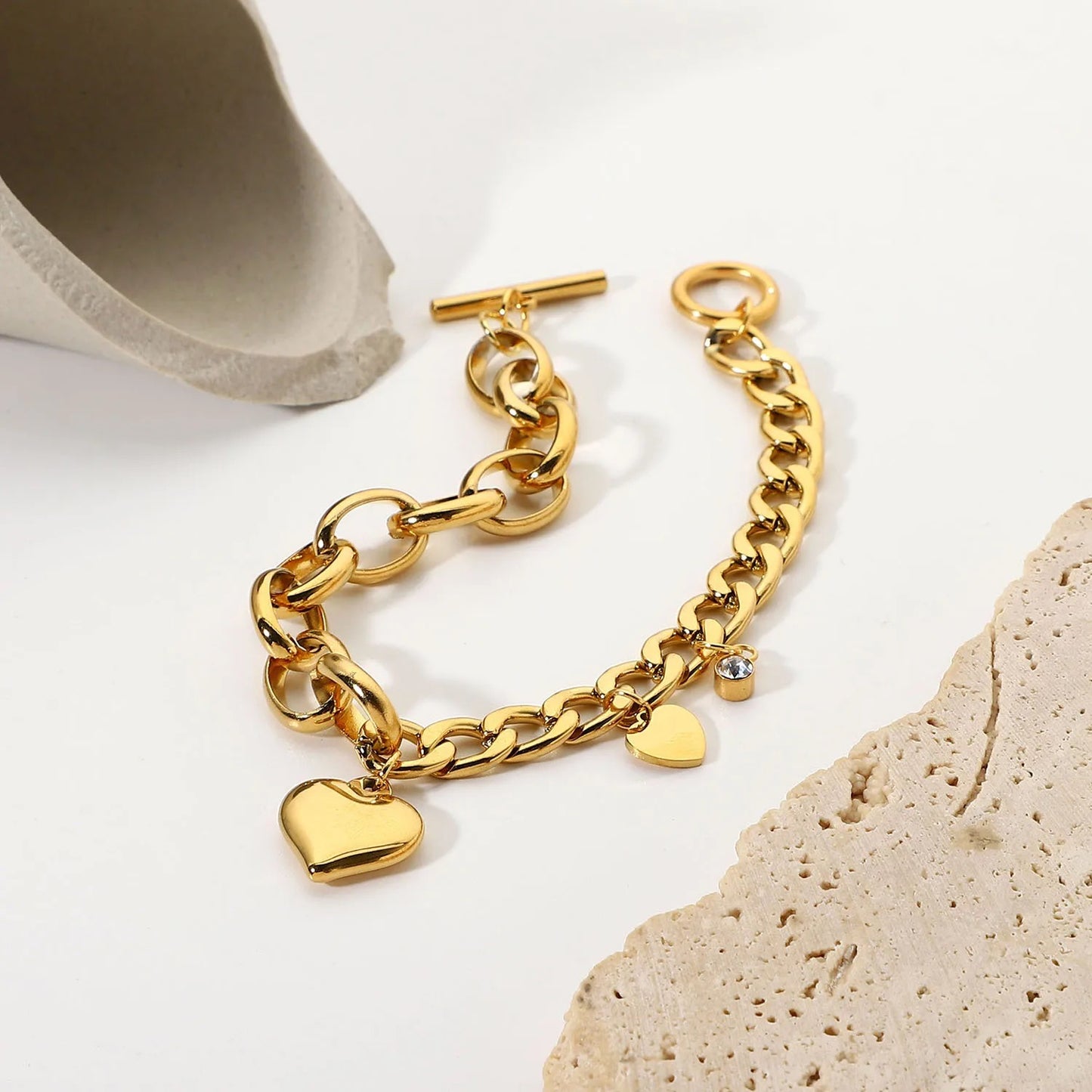 Heart Charm Bracelet