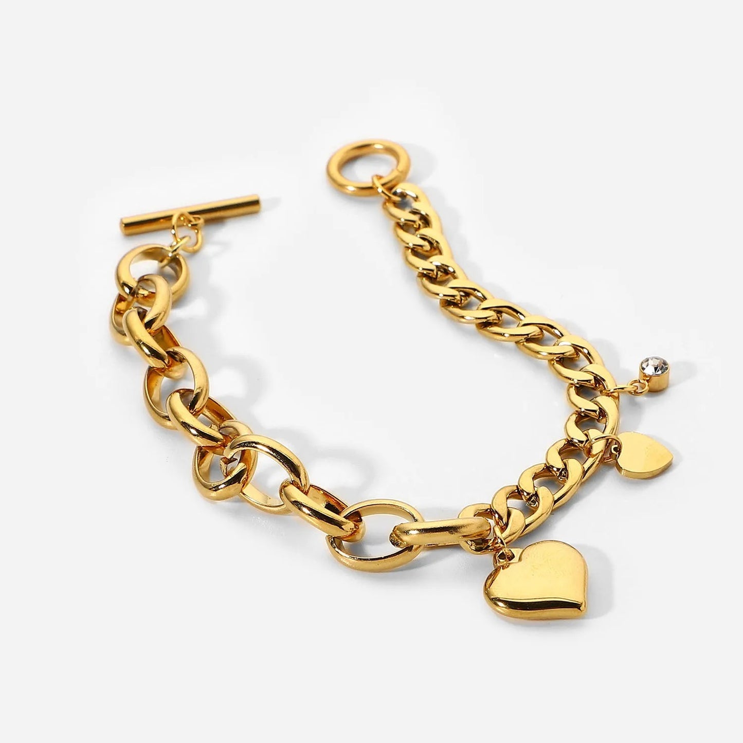 Heart Charm Bracelet