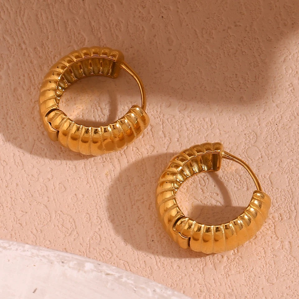 Chunky Hoops Earrings