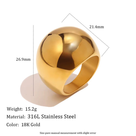 Dome Ring – Gold Index Finger